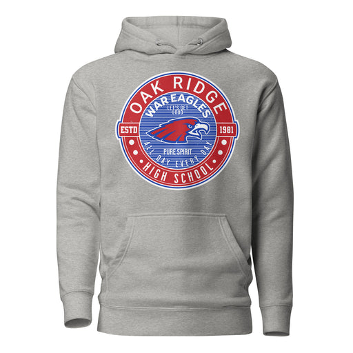 Oak Ridge High School War Eagles Grey Premium Unisex Hoodie 224