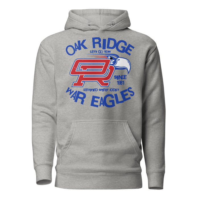 Oak Ridge High School War Eagles Grey Premium Unisex Hoodie 228