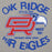 Close-up view of Oak Ridge High School War Eagles Grey Premium Unisex Hoodie 228