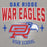 Close-up view of Oak Ridge High School War Eagles Grey Premium Unisex Hoodie 204