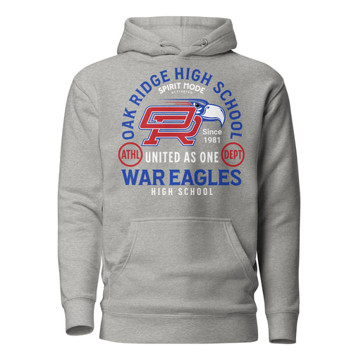 Oak Ridge High School War Eagles Grey Premium Unisex Hoodie 208