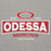 Close-up view of Odessa High School Bronchos Grey Premium Unisex Hoodie 202