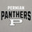 Gray sweatshirt with 'Permian Panthers' text and logo - hoodie design 234