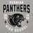 Gray premium hoodie with 'Permian Panthers' logo and text on a gray background - design 204