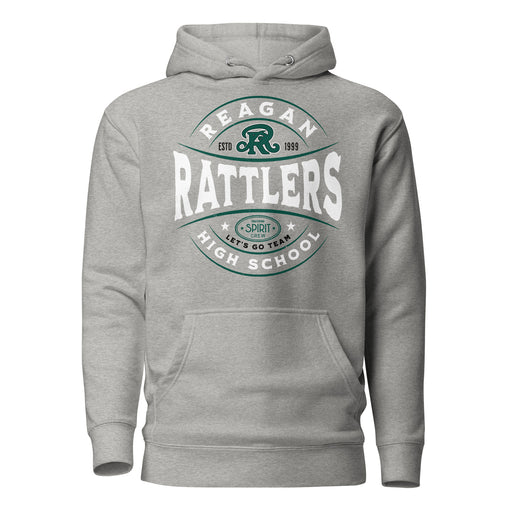 Reagan High School Rattlers Grey Premium Unisex Hoodie 218