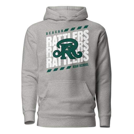 Reagan High School Rattlers Grey Premium Unisex Hoodie 223