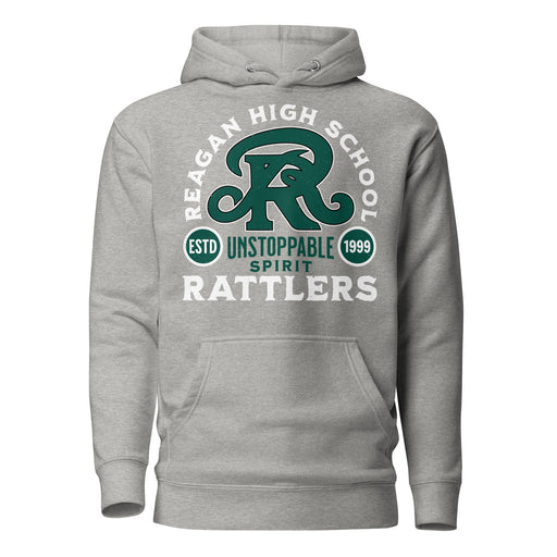 Reagan High School Rattlers Grey Premium Unisex Hoodie 208