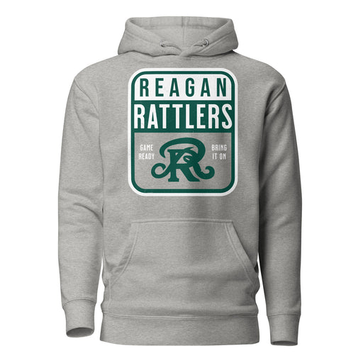 Reagan High School Rattlers Grey Premium Unisex Hoodie 001