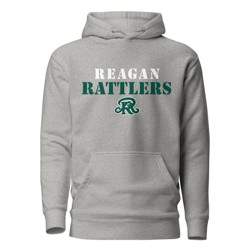 Reagan High School Rattlers Grey Premium Unisex Hoodie 017