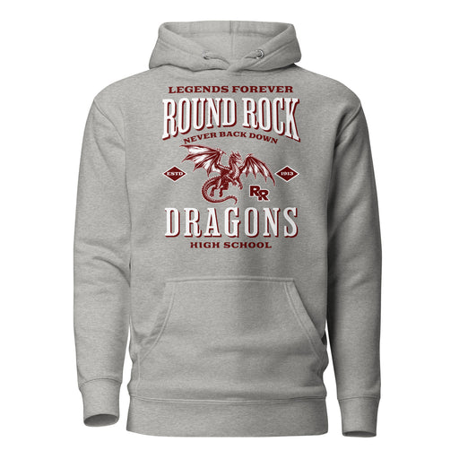 Round Rock High School Dragons Grey Premium Unisex Hoodie 230