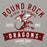 Close-up view of Round Rock High School Dragons Grey Premium Unisex Hoodie 221