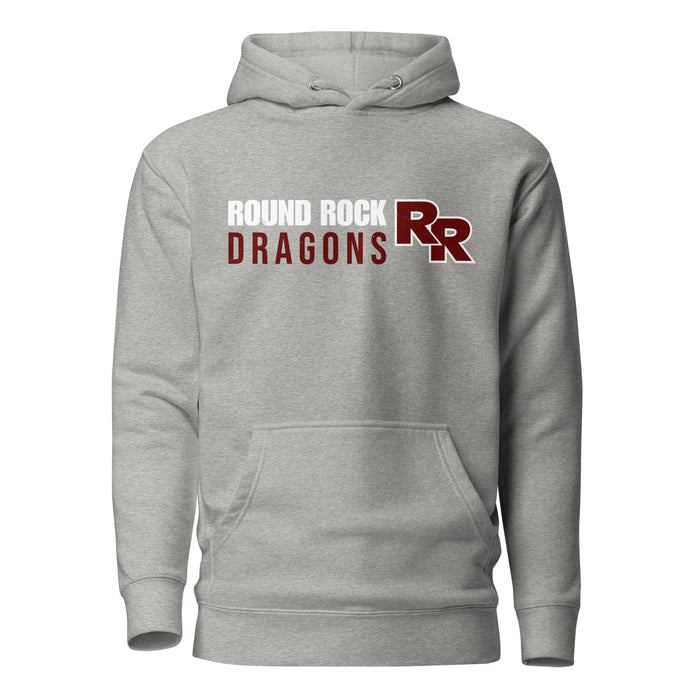 Round Rock High School Dragons Grey Premium Unisex Hoodie 200