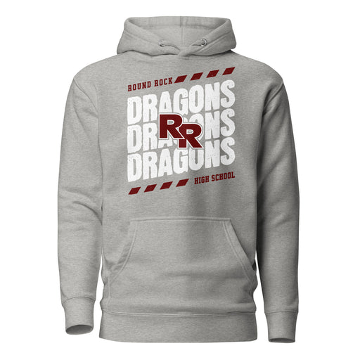 Round Rock High School Dragons Grey Premium Unisex Hoodie 223