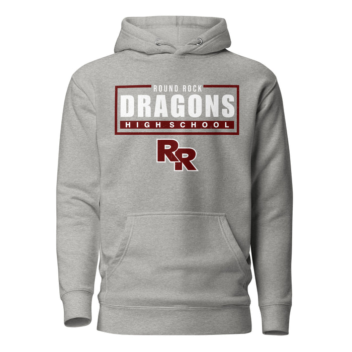 Round Rock High School Dragons Grey Premium Unisex Hoodie 049