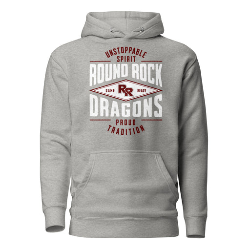 Round Rock High School Dragons Grey Premium Unisex Hoodie 210
