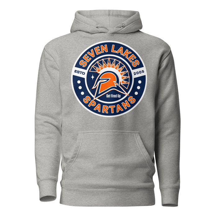 Seven Lakes High School Spartans Grey Premium Unisex Hoodie 239
