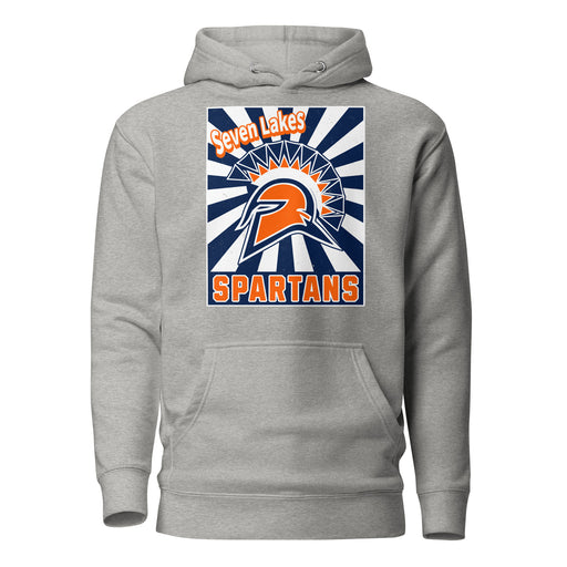 Seven Lakes High School Spartans Grey Premium Unisex Hoodie 226