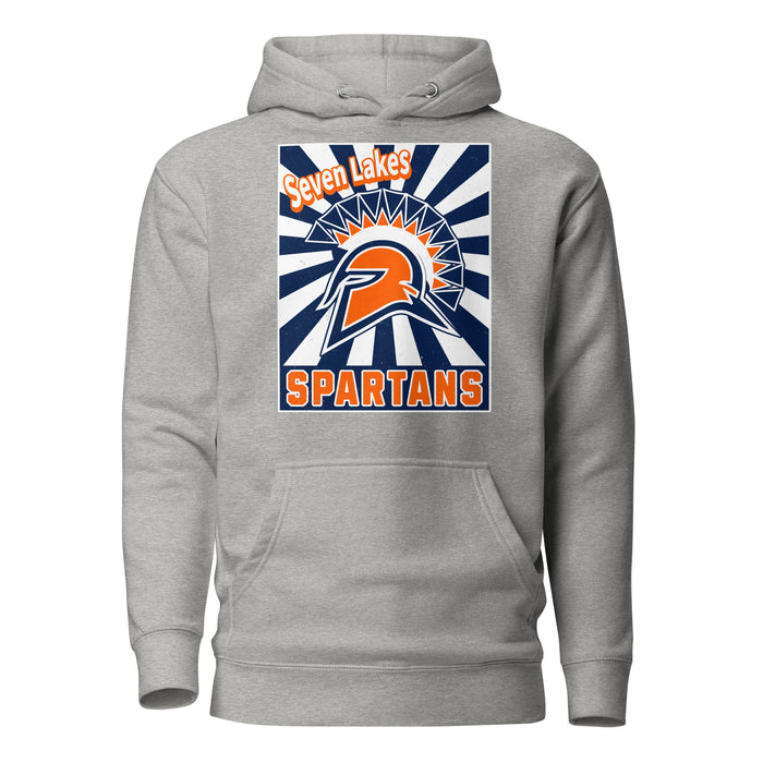 Seven Lakes High School Spartans Grey Premium Unisex Hoodie 226