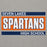 Close-up view of Seven Lakes High School Spartans Grey Premium Unisex Hoodie 098