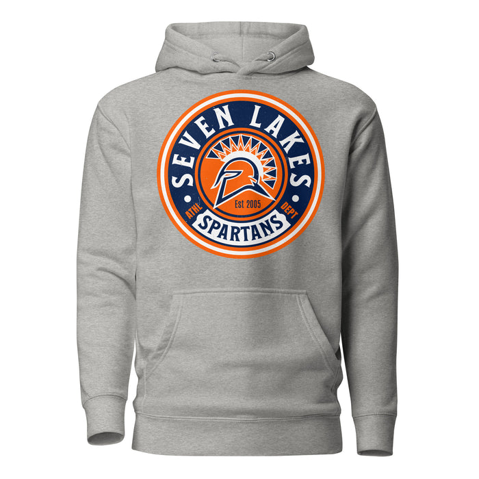 Seven Lakes High School Spartans Grey Premium Unisex Hoodie 220