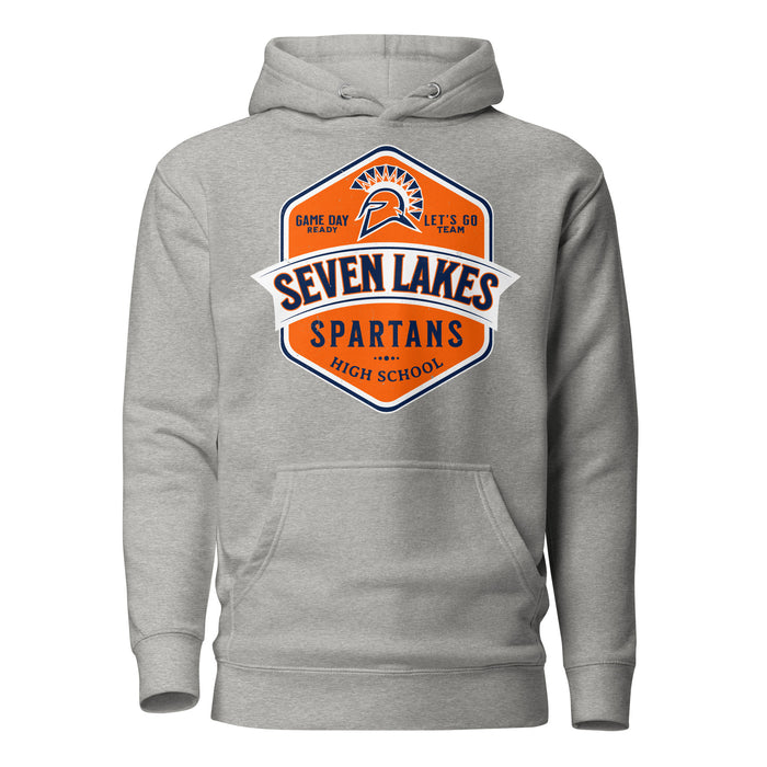 Seven Lakes High School Spartans Grey Premium Unisex Hoodie 209