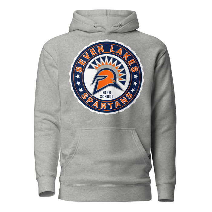 Seven Lakes High School Spartans Grey Premium Unisex Hoodie 216