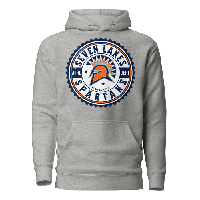 Seven Lakes High School Spartans Grey Premium Unisex Hoodie 203