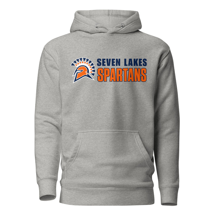 Seven Lakes High School Spartans Grey Premium Unisex Hoodie 200