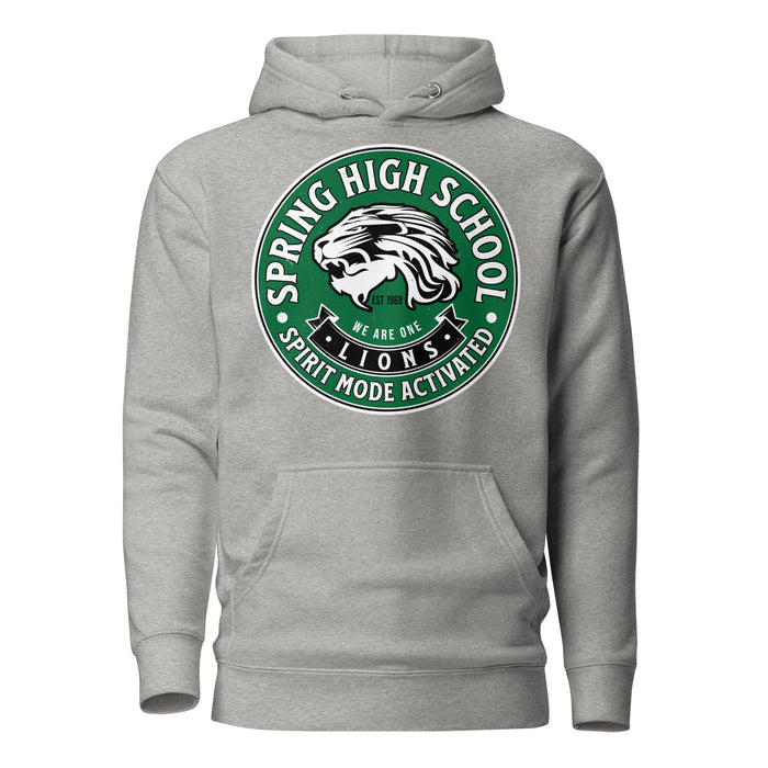 Spring High School Lions Grey Premium Unisex Hoodie 215