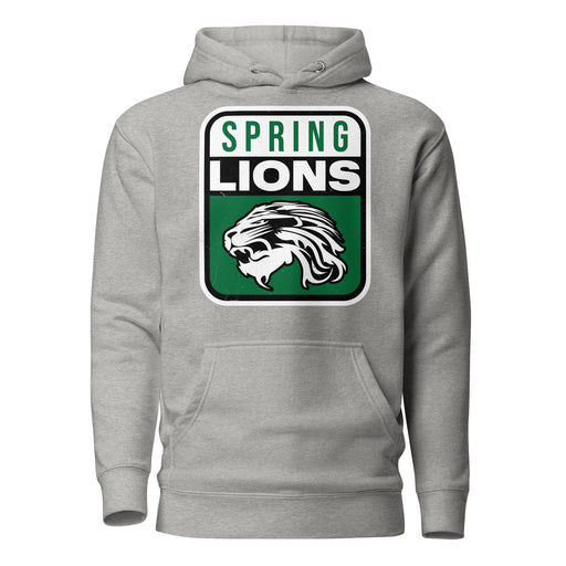 Spring High School Lions Grey Premium Unisex Hoodie 001