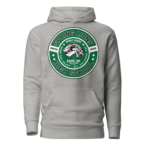 Spring High School Lions Grey Premium Unisex Hoodie 239