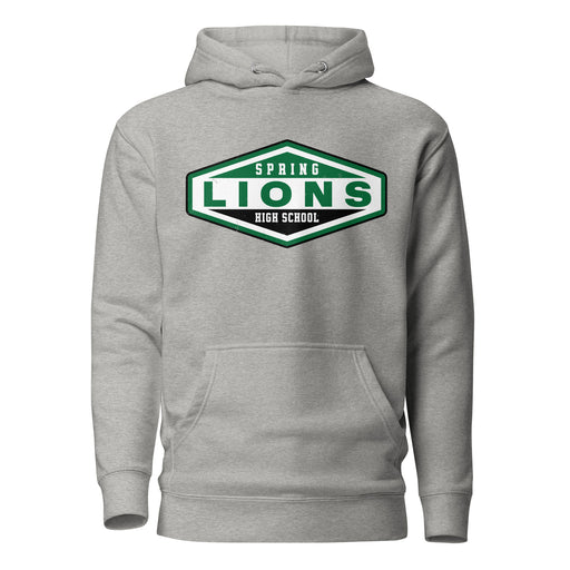 Spring High School Lions Grey Premium Unisex Hoodie 009