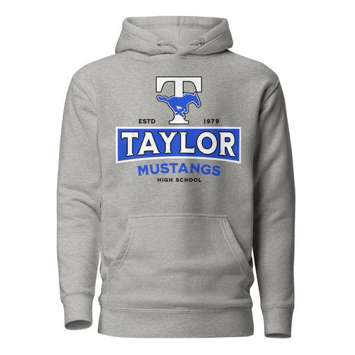Taylor High School Mustangs Grey Premium Unisex Hoodie 202