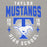 Close-up view of Taylor High School Mustangs Grey Premium Unisex Hoodie 204