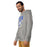 Man wearing Taylor High School Mustangs Grey Premium Unisex Hoodie 204