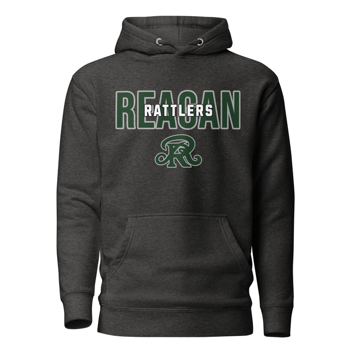 Reagan High School Rattlers Dark Grey Premium Unisex Hoodie 227