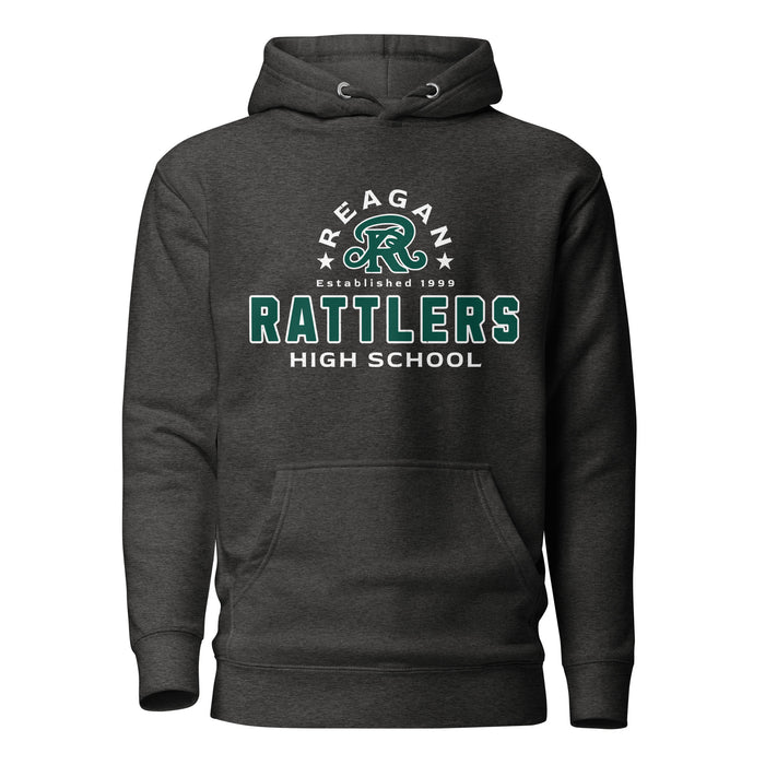 Reagan High School Rattlers Dark Grey Premium Unisex Hoodie 222