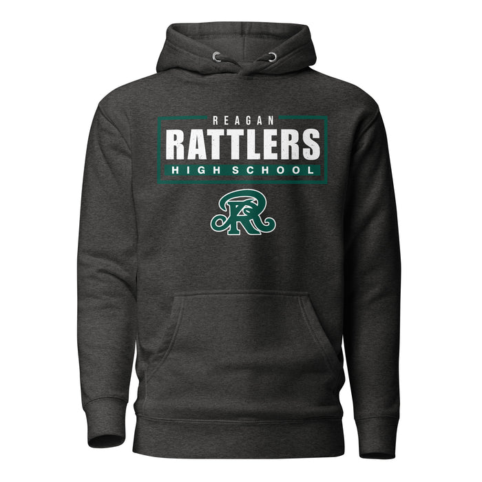 Reagan High School Rattlers Dark Grey Premium Unisex Hoodie 049