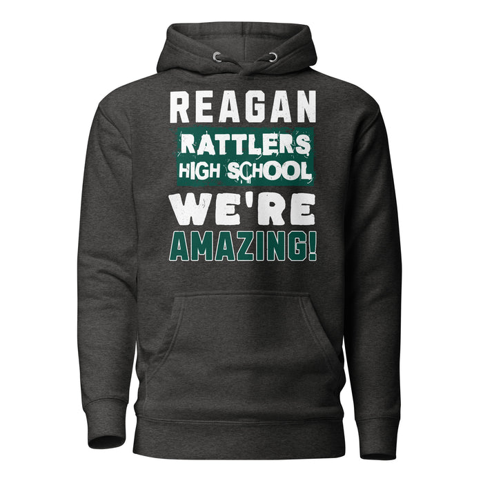 Reagan High School Rattlers Dark Grey Premium Unisex Hoodie 231