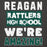 Close-up view of Reagan High School Rattlers Dark Grey Premium Unisex Hoodie 231