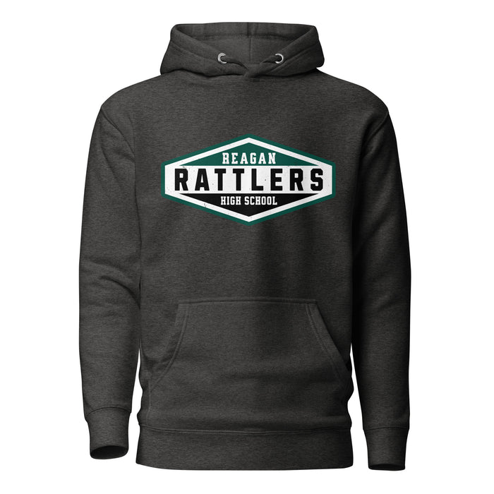 Reagan High School Rattlers Dark Grey Premium Unisex Hoodie 009