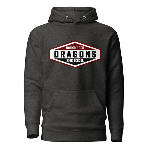 Round Rock High School Dragons Dark Grey Premium Unisex Hoodie 009