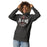 Woman wearing Round Rock High School Dragons Dark Grey Premium Unisex Hoodie 218