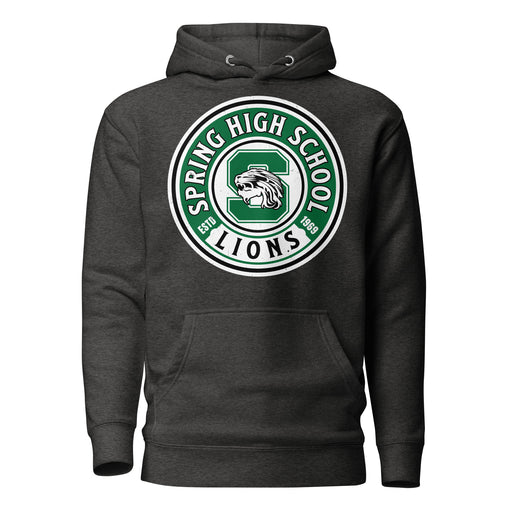 Spring High School Lions Dark Grey Heather Premium Unisex Hoodie 220