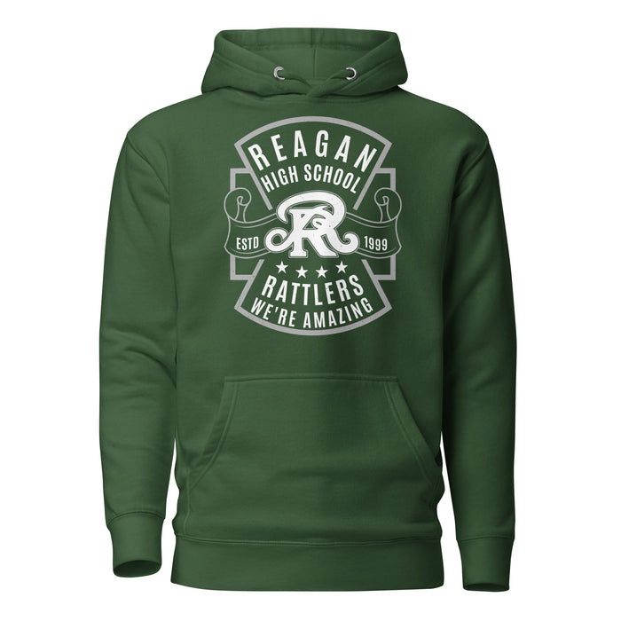 Reagan High School Rattlers Forest Green Unisex Hoodie 207