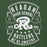 Close-up view of Reagan High School Rattlers Forest Green Unisex Hoodie 207