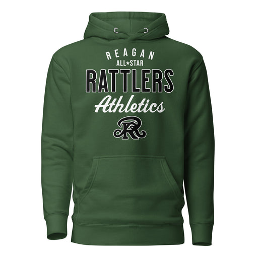 Reagan High School Rattlers Forest Green Unisex Hoodie 034