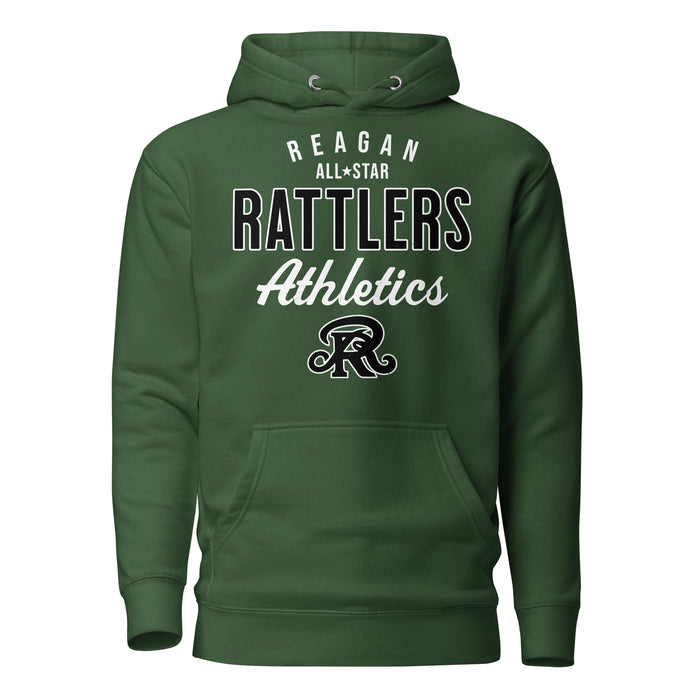 Reagan High School Rattlers Forest Green Unisex Hoodie 034