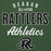 Close-up view of Reagan High School Rattlers Forest Green Unisex Hoodie 034