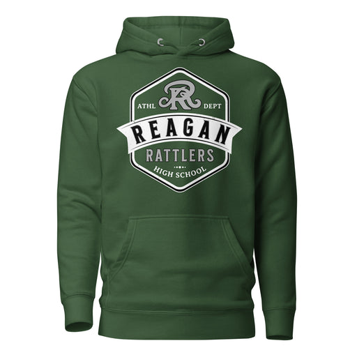 Reagan High School Rattlers Forest Green Unisex Hoodie 209